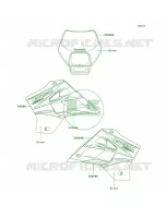 DecalsGreenA11 per Kawasaki KDX220R 2003