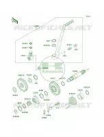 Kickstarter Mechanism per Kawasaki KDX220R 2003