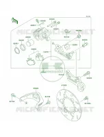 Rear BrakeA10 per Kawasaki KDX220R 2003