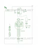 Shock Absorbers per Kawasaki KDX220R 2003