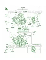 Crankcase per Kawasaki Ninja ZX-6R 2008