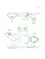 DecalsBlueP8F per Kawasaki Ninja ZX-6R 2008