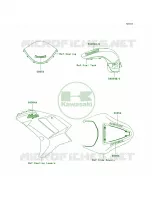 DecalsOrangeP7F per Kawasaki Ninja ZX-6R 2008