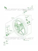 Front Hub per Kawasaki Ninja ZX-6R 2008