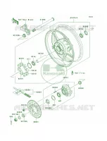 Rear Hub per Kawasaki Ninja ZX-6R 2008