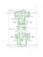 Crankcase Bolt Pattern per Kawasaki Ninja ZX-14 2007