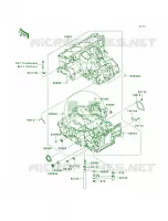 Crankcase per Kawasaki Ninja ZX-14 2007