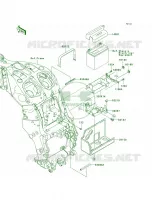 Battery Case per Kawasaki Ninja ZX-14 2007