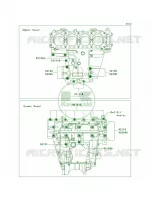 Crankcase Bolt Pattern per Kawasaki Ninja ZX-10R 2006