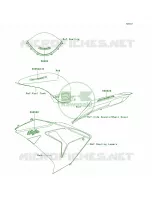 DecalsRedD7FCAUS per Kawasaki Ninja ZX-10R 2006