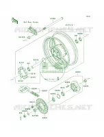 Rear Hub per Kawasaki Ninja ZX-10R 2006