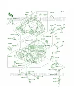 Crankcase per Kawasaki ZZR600 2005