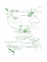 Labels per Kawasaki ZZR600 2005