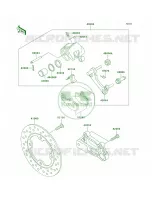 Rear Brake per Kawasaki ZZR600 2005
