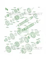 Transmission per Kawasaki ZZR600 2005