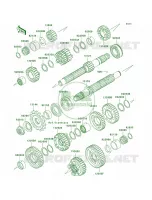 Transmission per Kawasaki Ninja ZX-6RR 2005