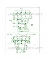 Crankcase Bolt Pattern per Kawasaki Ninja ZX-10R 2004