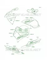 DecalsBlueCNZX900 F2 per Kawasaki Ninja ZX-9R 2003
