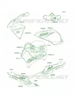 DecalsGreenZX900 F2 per Kawasaki Ninja ZX-9R 2003