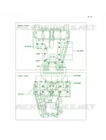 Crankcase Bolt Pattern per Kawasaki Ninja ZX-6 2002