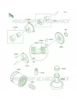 Oil PumpOil Filter per Kawasaki Ninja ZX-6 2002