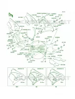 Cowling LowersZX900 E1 per Kawasaki Ninja ZX-9R 2001