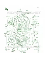 Crankcase per Kawasaki Ninja ZX-9R 2001