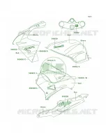 DecalsEbonyRedZX900 E1 per Kawasaki Ninja ZX-9R 2001