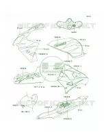 DecalsGrayBlackZX900 E2 per Kawasaki Ninja ZX-9R 2001