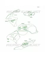 DecalsGreenZX900 E2 per Kawasaki Ninja ZX-9R 2001