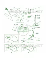 Fuel TankZX900 E2 per Kawasaki Ninja ZX-9R 2001