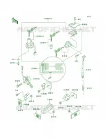 Ignition SwitchLocksReflectors per Kawasaki Ninja ZX-9R 2001