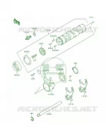 Gear Change DrumShift Forks per Kawasaki ZR-7 2000