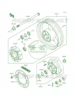 Rear WheelChain per Kawasaki ZR-7 2000