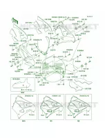 Cowling LowersZX900 E2 per Kawasaki Ninja ZX-9R 2000