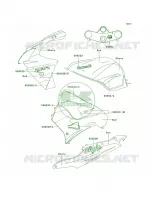 DecalsEbonyRedZX900 E1 per Kawasaki Ninja ZX-9R 2000