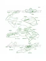 DecalsGrayBlackZX900 E2 per Kawasaki Ninja ZX-9R 2000