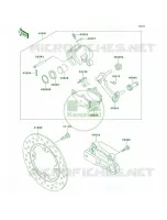 Rear Brake per Kawasaki Ninja ZX-9R 2000