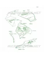 DecalsGreenZX900 C2 per Kawasaki Ninja ZX-9R 1999