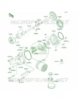 Oil PumpOil Filter per Kawasaki Ninja ZX-9R 1999
