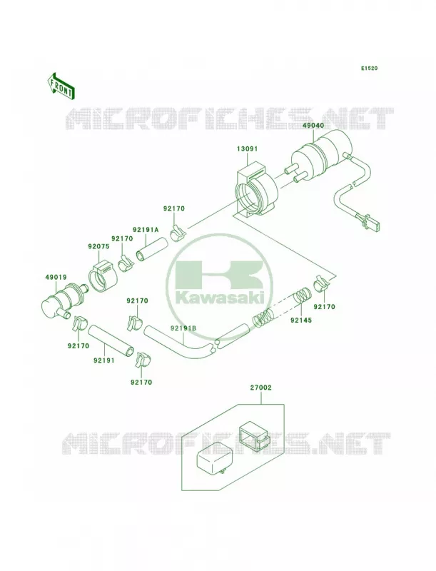 Fuel Pump Kawasaki MOTOS 900 1999 Ninja ZX-9R  ZX900-C2