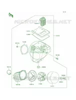 Air Cleaner per Kawasaki KDX200 2002
