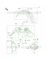 Fenders per Kawasaki KDX200 2002