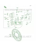 Front Brake per Kawasaki KDX200 2002