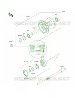 Front Hub per Kawasaki KDX200 2002