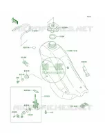 Fuel Tank per Kawasaki KDX200 2002