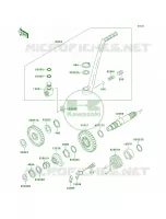 Kickstarter Mechanism per Kawasaki KDX200 2002