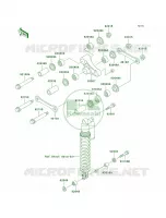 Rear Suspension per Kawasaki KDX200 2002