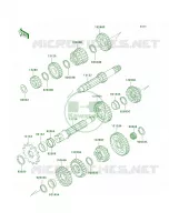Transmission per Kawasaki KDX200 2002
