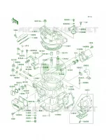 Cylinder HeadCylinder per Kawasaki KDX220R 2002